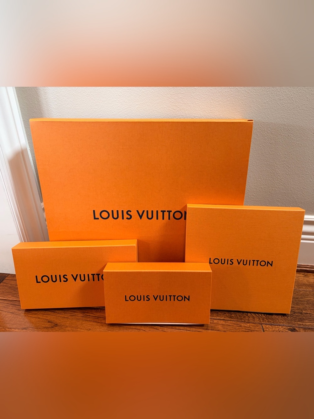 Louis Vuitton Orange Signature Gift Boxes